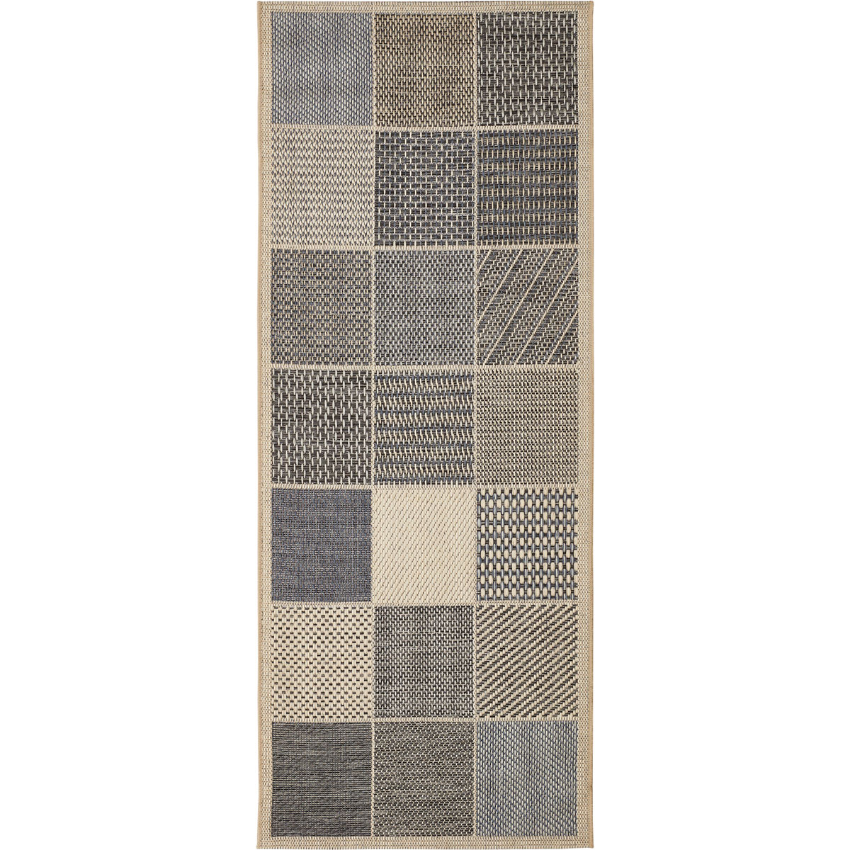 andiamo Teppich Clyde 67x120 cm beige-blau