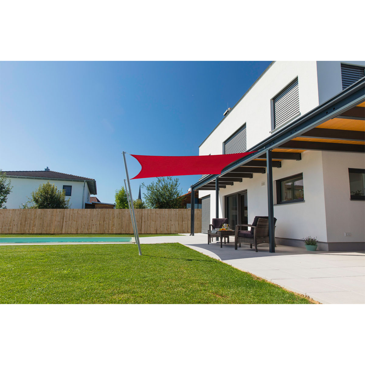 Viereck-Segel Cannes 3 x 3 m brick