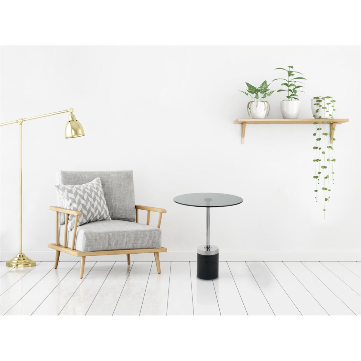 Beistelltisch Lana 125 graphit schwarz Bild 3