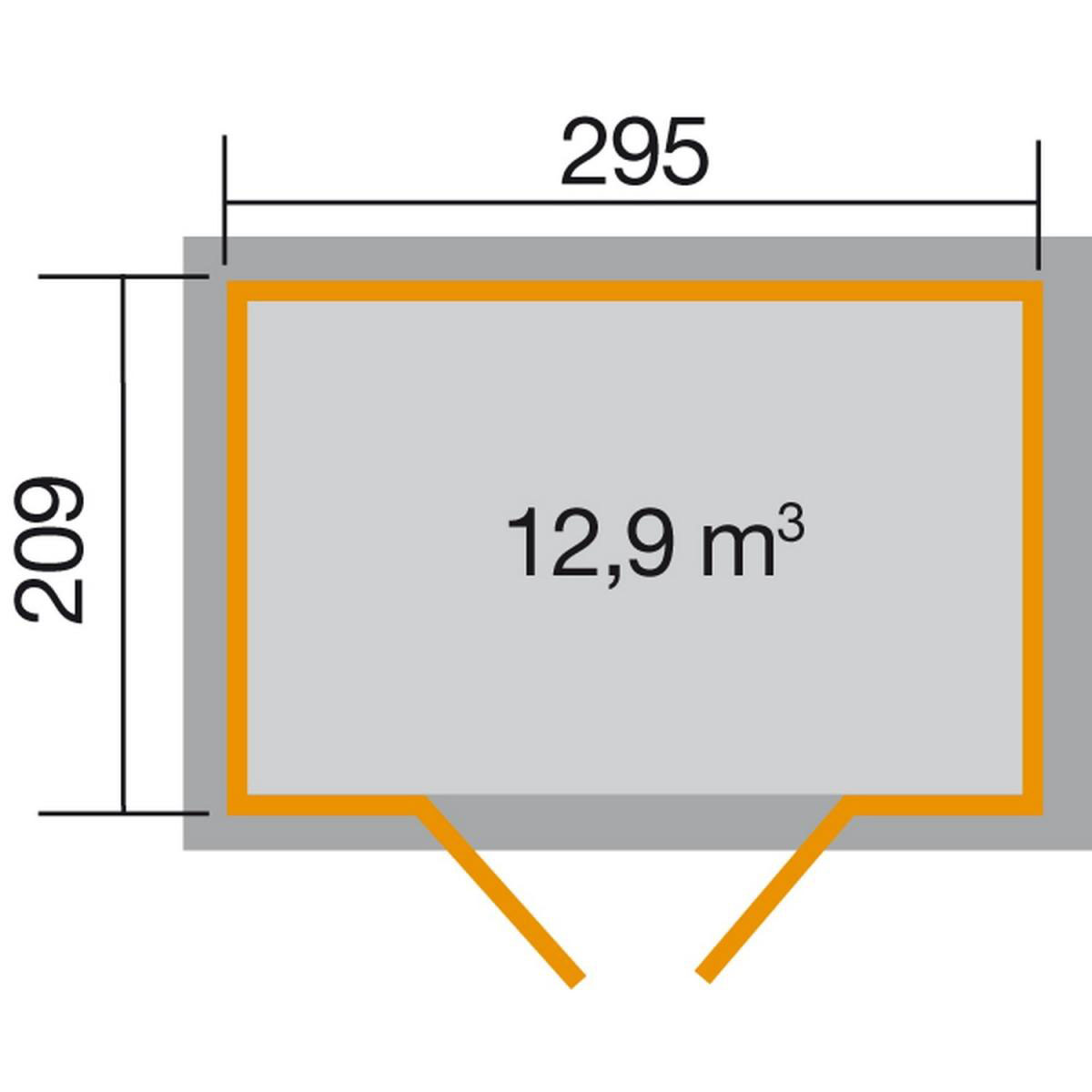 Weka Gartenhaus 226 schwarz Bild 2