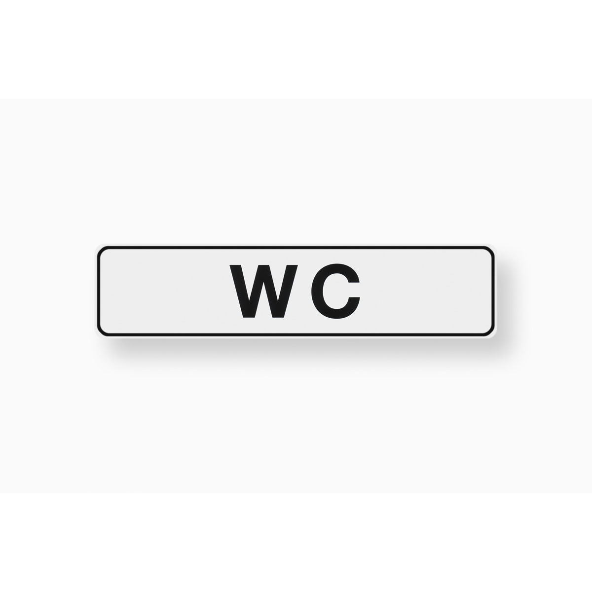 Metafranc Hinweisschild WC Kunststoff weiß