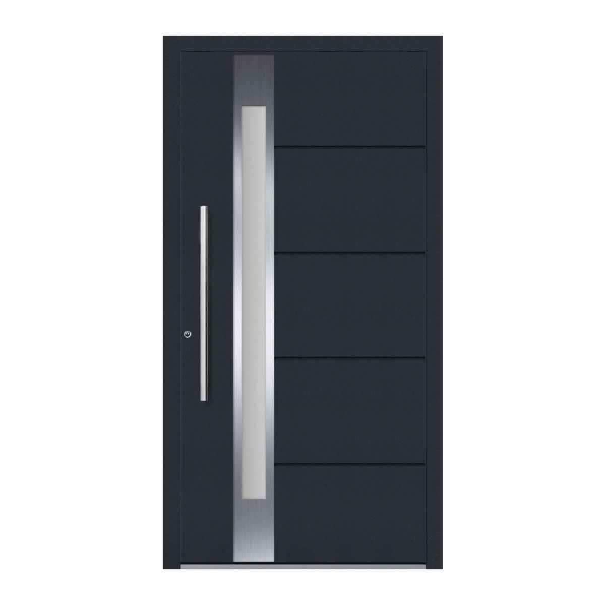 Schüco Aluminium Haustür 100 Rom Excellent 1100 x 2100 mm RAL9016/7016 DL