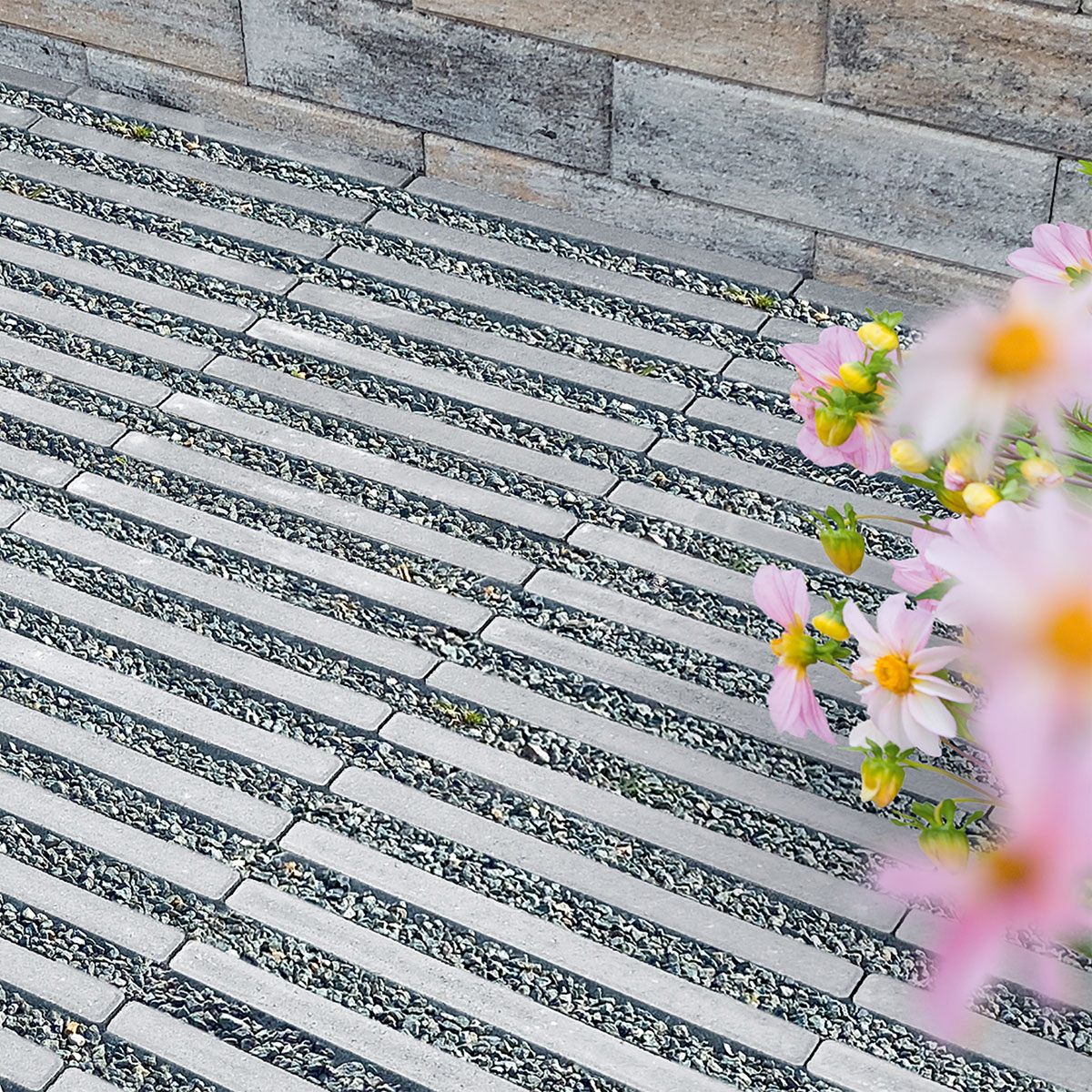 Diephaus  Pflaster Lawn Eco grau 40 x 20 x 8 cm