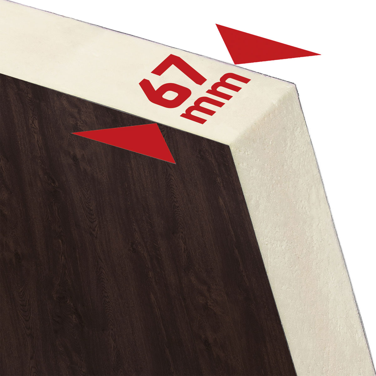 SplenDoor  Premium-Haustür Passivedoor Eksjo RC2 energiesparend einbruchsicher nussbausm 100 x 200 cm links Bild 5