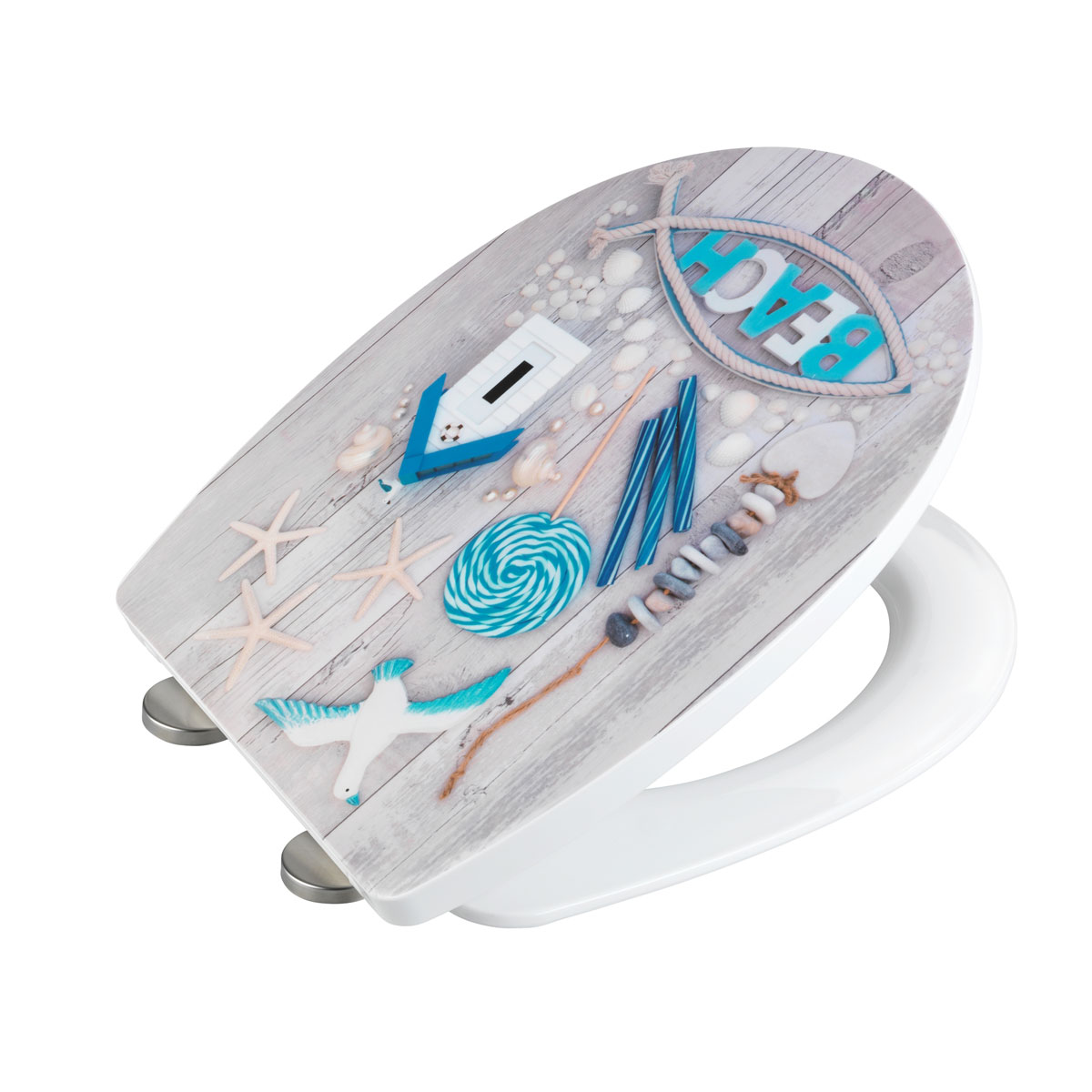 Wenko  Premium WC-Sitz Beach High Gloss Thermoplast Bild 3