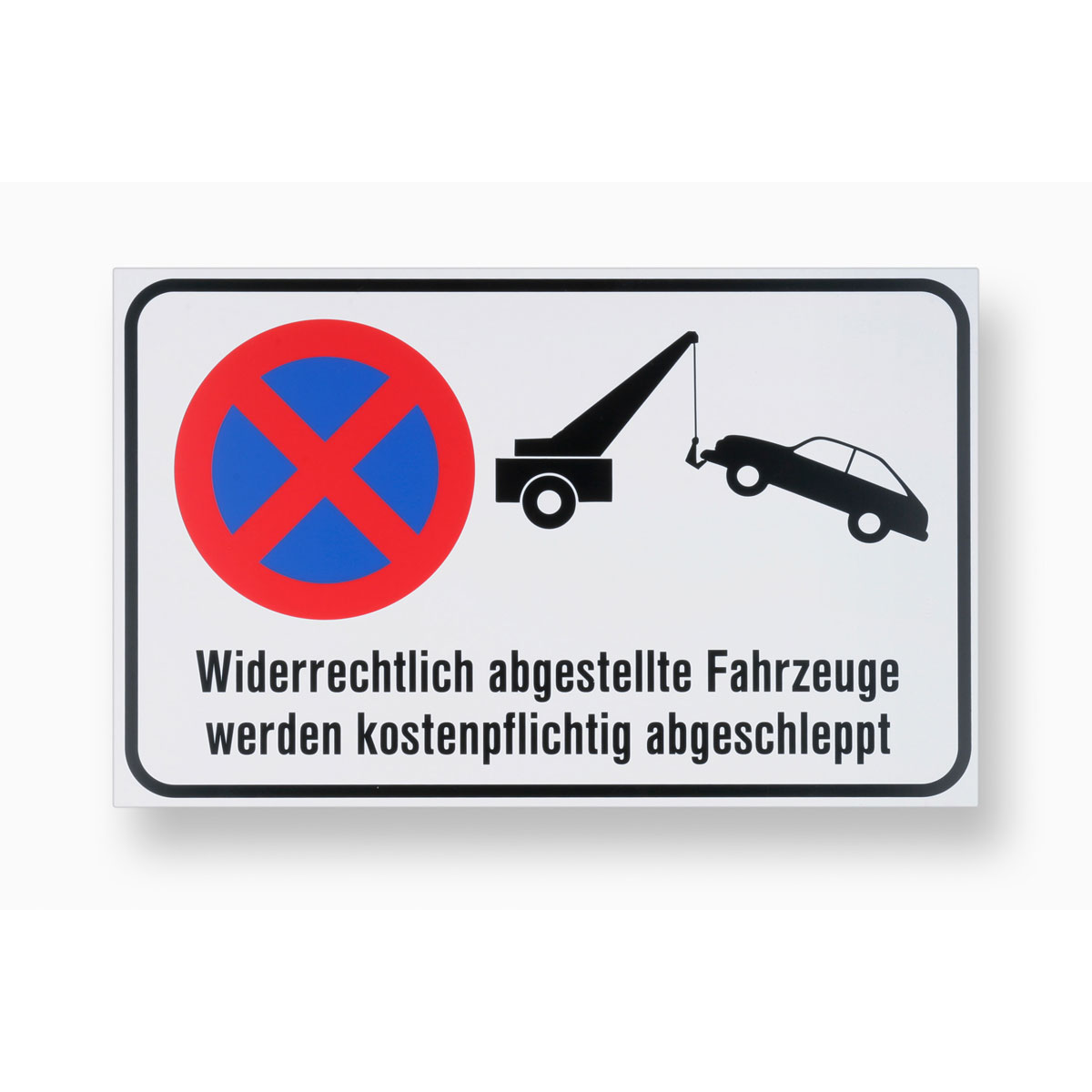 Metafranc Hinweisschild Abschleppen Kunststoff gelb