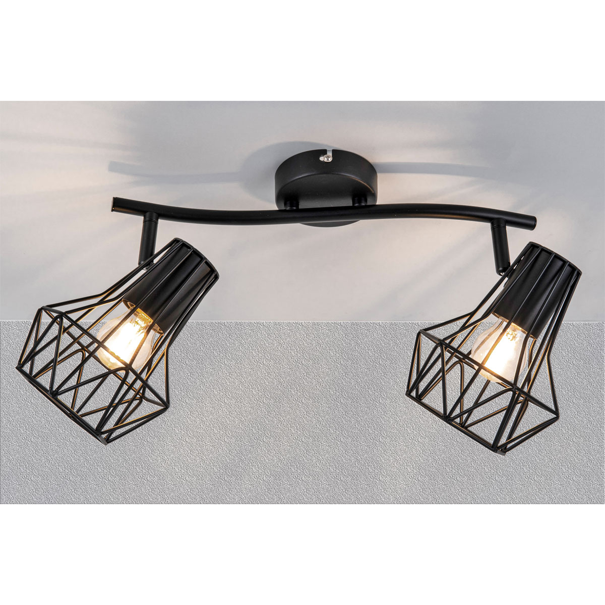 Flector Spotserie Tabea 2-flg schwarz 28,5 x 18 x 18 cm Bild 3