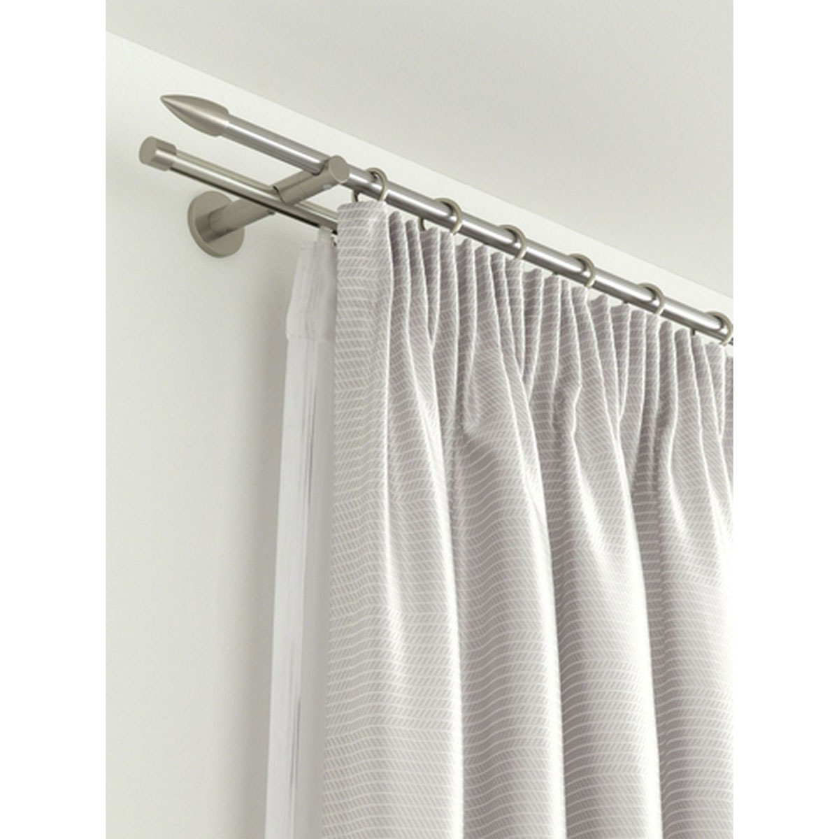 Gardinia Gardinenringe mit Gleiteinlage für Durchmesser 16 mm Edelstahl-optik Bild 3