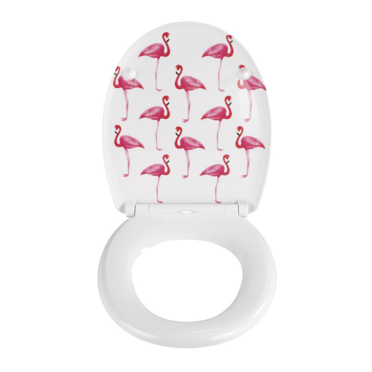 Wenko Premium WC-Sitz Flamingo antibakteriell mit Absenkautomatik Bild 2