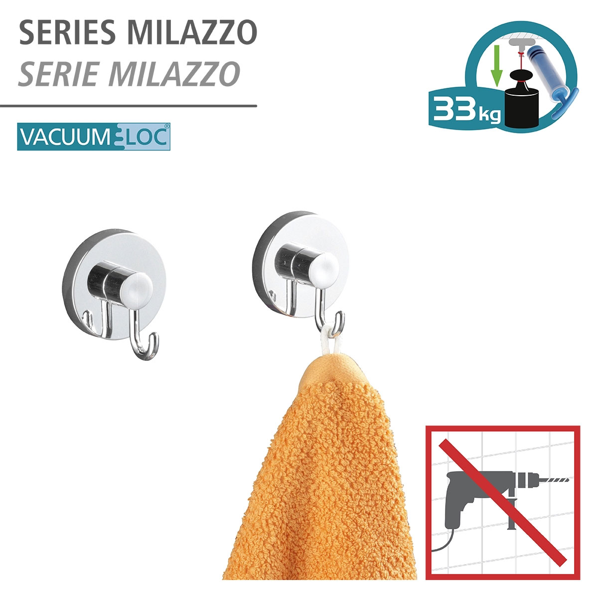 Wenko Vacuum-Loc Haken 2er Set Bild 2