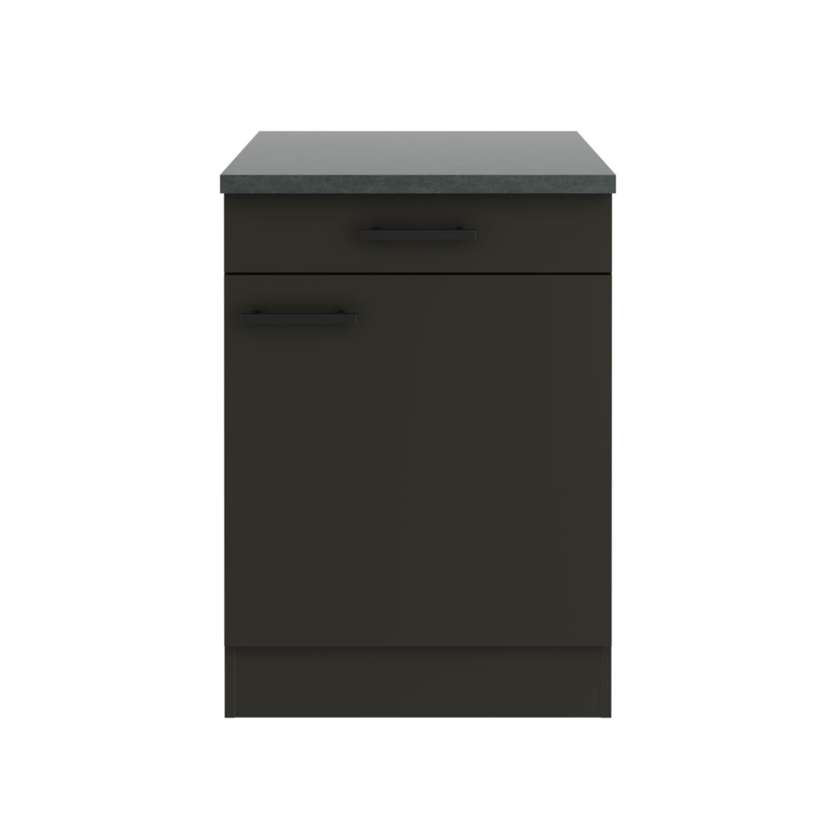 optifit Küchenunterschrank Madrid 420 60 x 84,8 x 60 cm  Anthrazit Matt/Anthrazit Matt