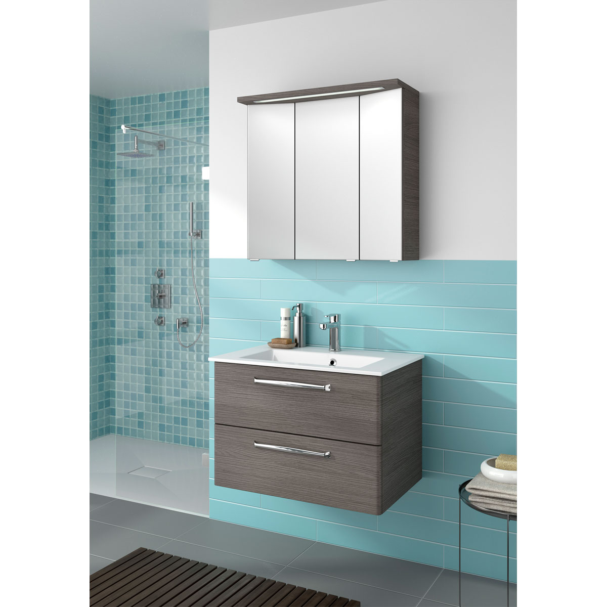 Pelipal LED-Spiegelschrank Trentino grau Bild 2