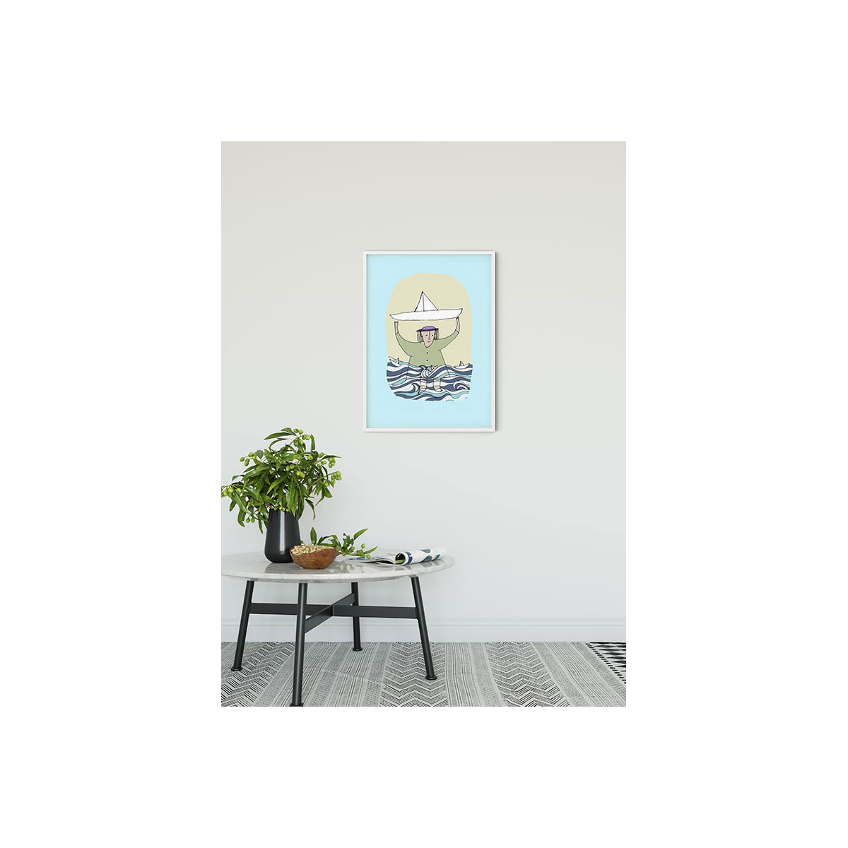 Komar  Wandbild Paper Ship 50x70 cm