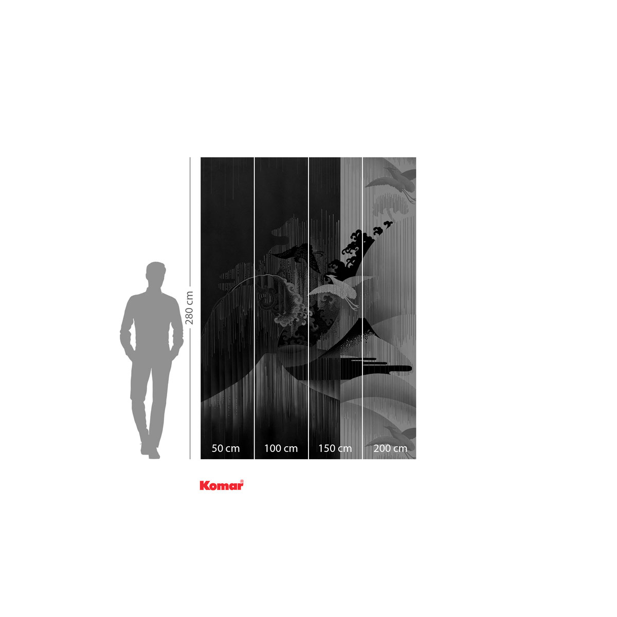 Komar  Vlies Fototapete Yin Yang 200x280 cm Bild 3