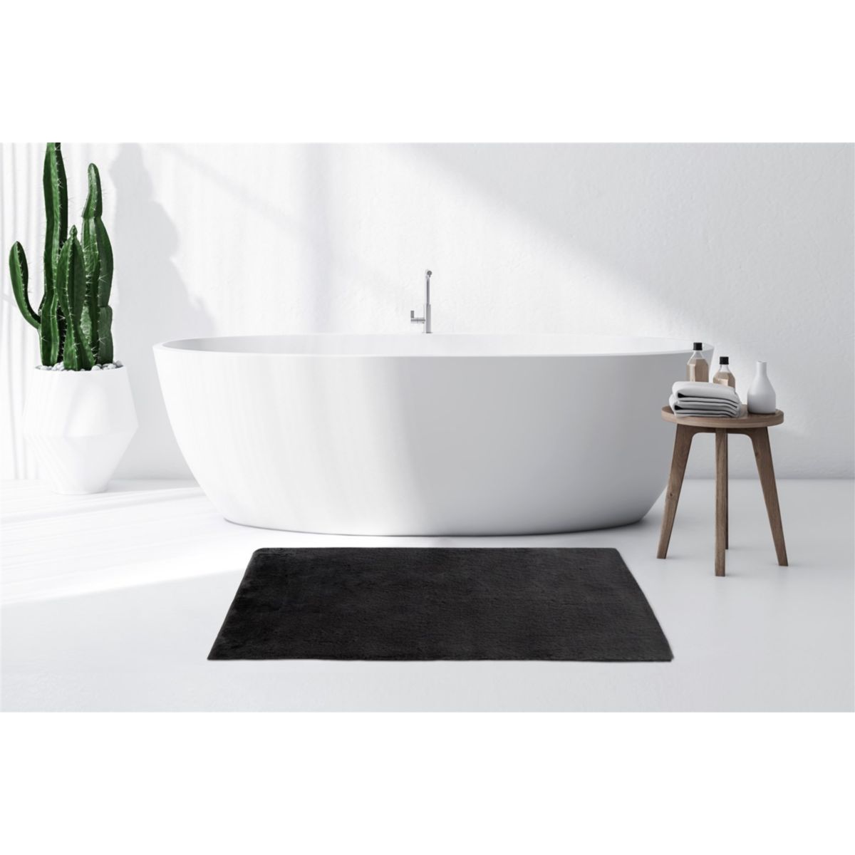 Badematte Rabbit Light 125 dunkelgrau 70 x 130 cm Bild 2