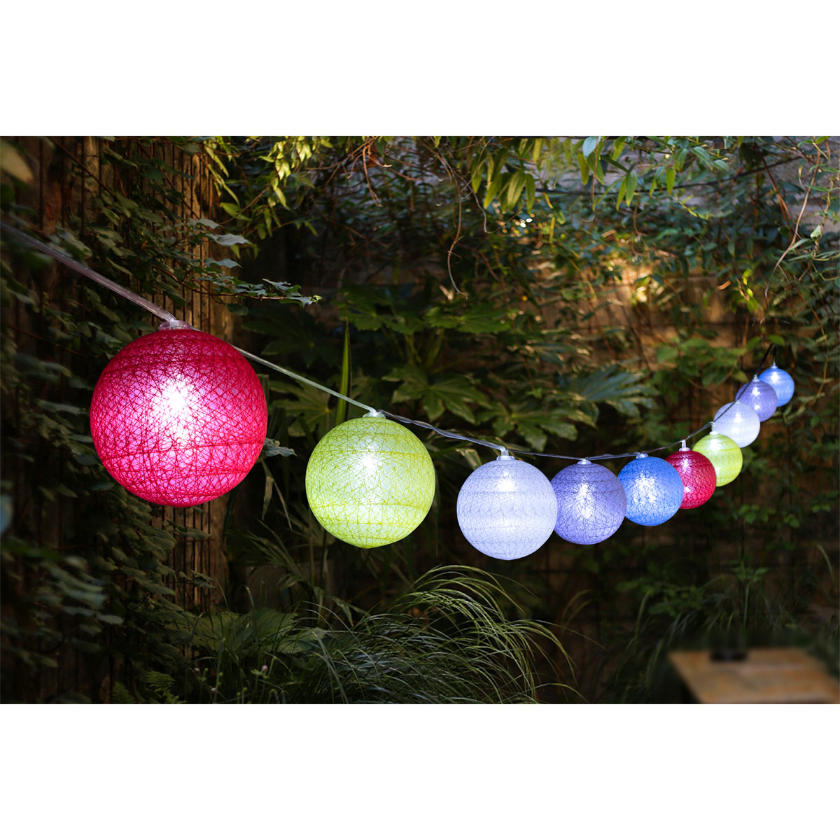 SUNOYA Baumwollkugeln Lichterkette 6 M – 40 LEDs, Warmweiß – USB-Betrieb – Innen & Außen – Für Hochzeit, Party, Schlafzimmer – Märchenhafte Atmosphäre