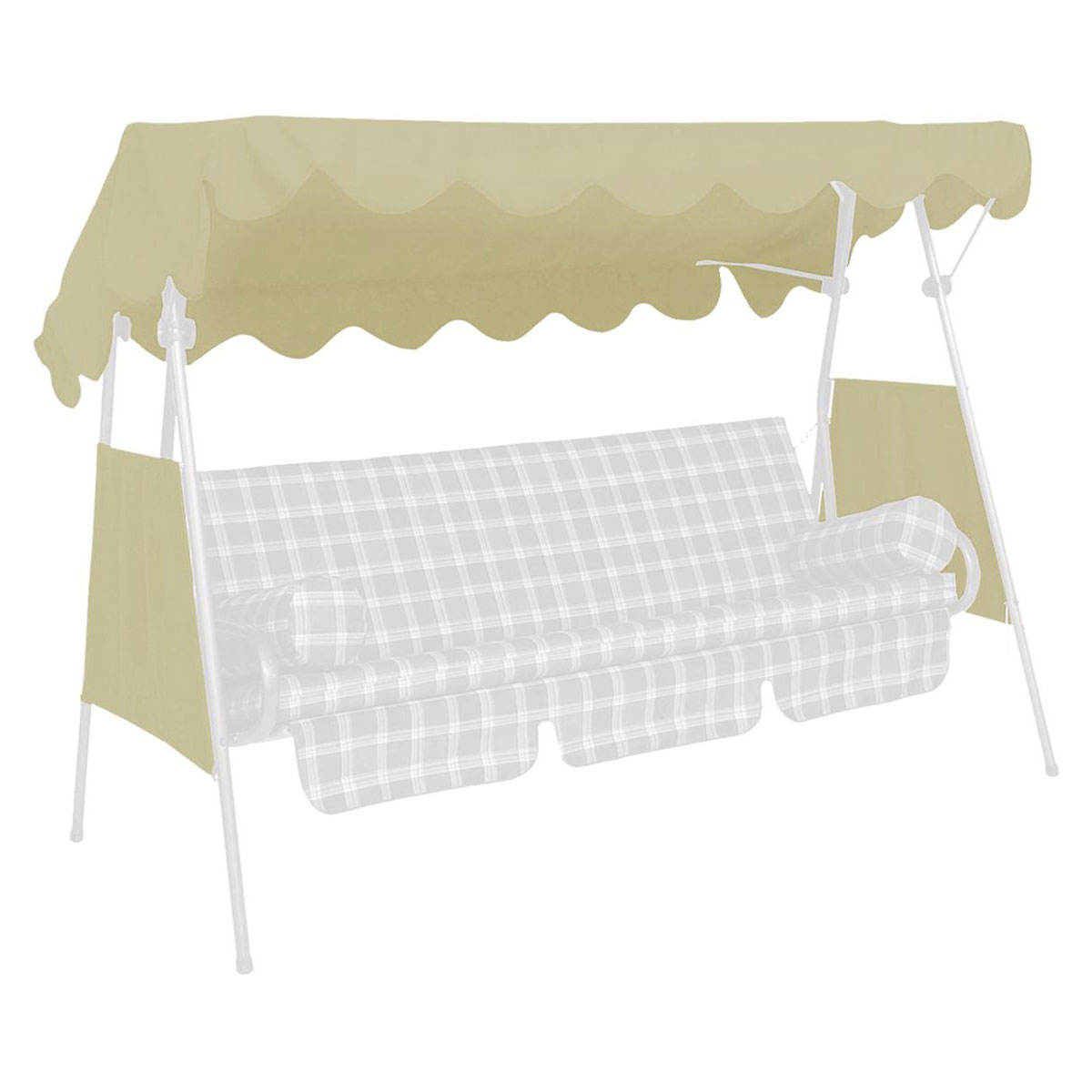 Angerer Freizeitmöbel GmbH Sonnendach, 200x120 cm, PE beige