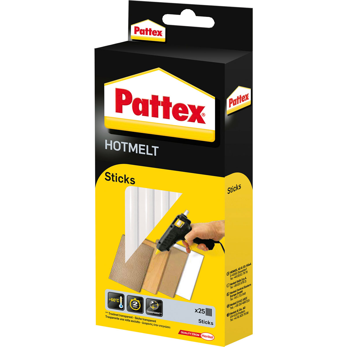 Pattex Heißklebesticks Hotmelt 25 Sticks