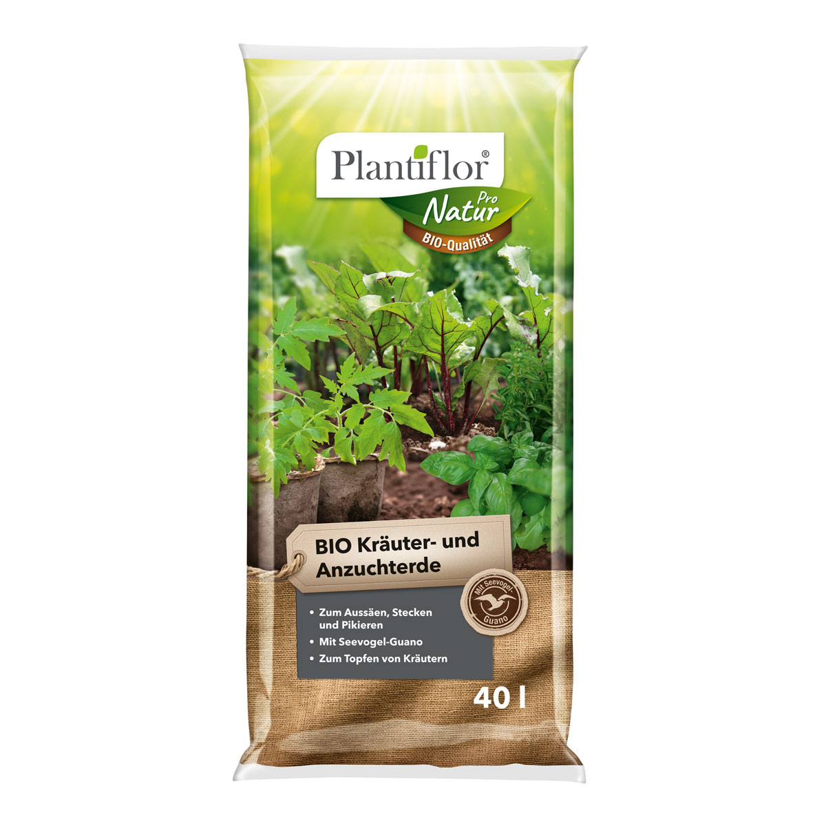 Plantiflor BIO Kräuter- und Anzuchterde 40 L