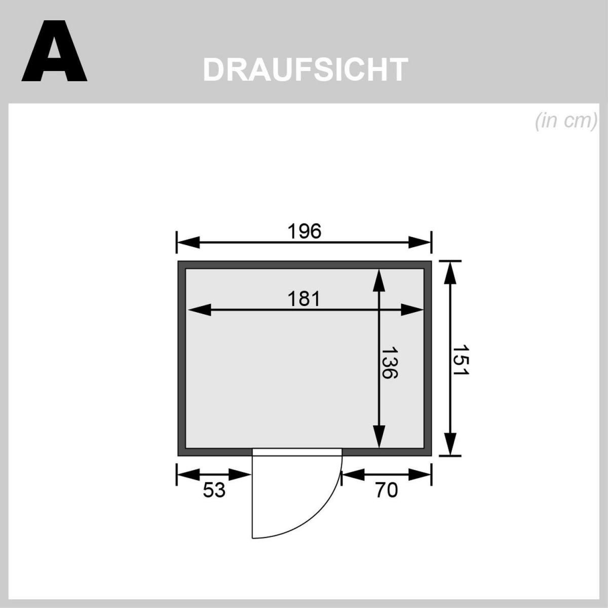 Karibu Bodin Fronteinstieg ohne Ofen kein Kranz Klarglastür Bild 6