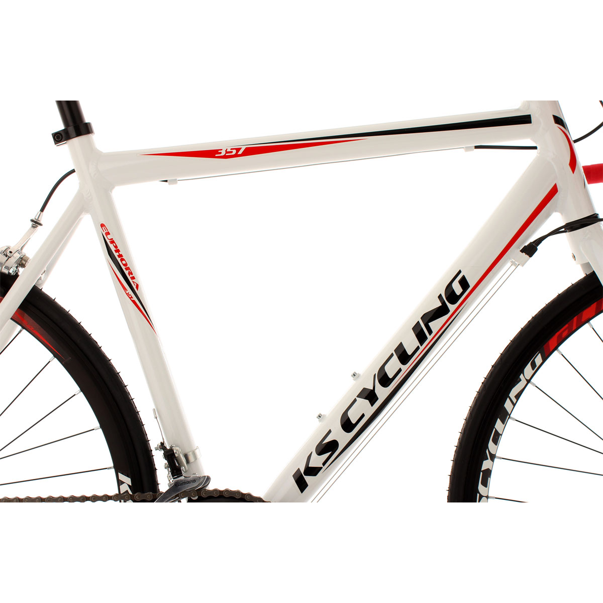 KS Cycling Rennrad Euphoria V-Bremsen 58 cm weiß Bild 2