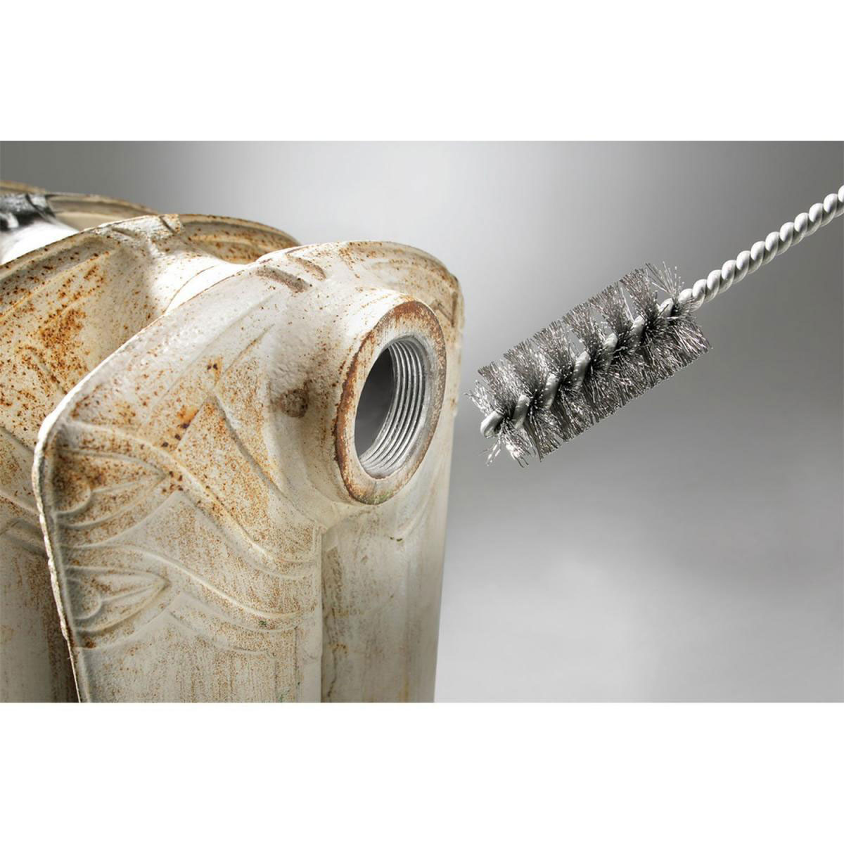 kwb  Spiralrohrbürsten für Einsatz mit Bohrmaschinen und Akkuschraubern 26 mm Bild 3