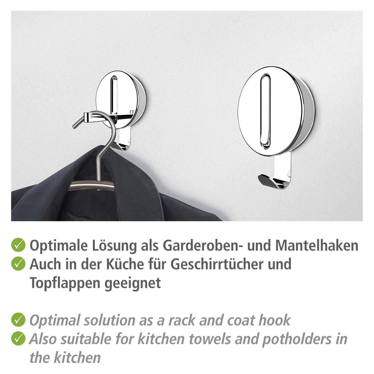 Wenko  Klapphaken Premium Delta Polarweiß Bild 4