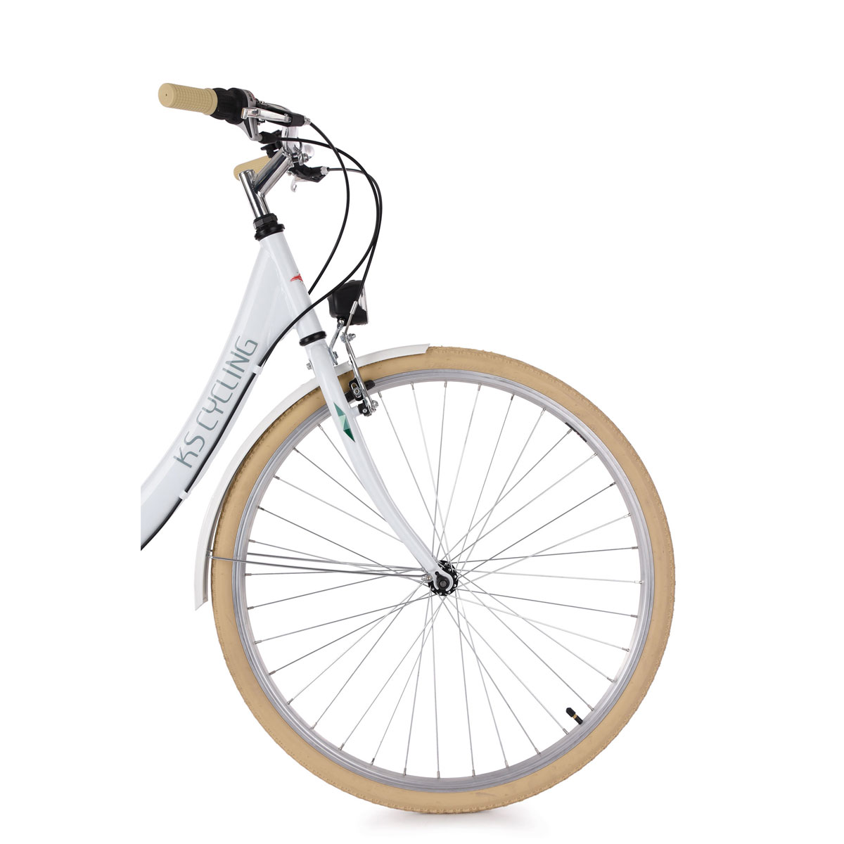 KS Cycling Cityrad Toscana ohne Korb 26 Zoll weiß Bild 7