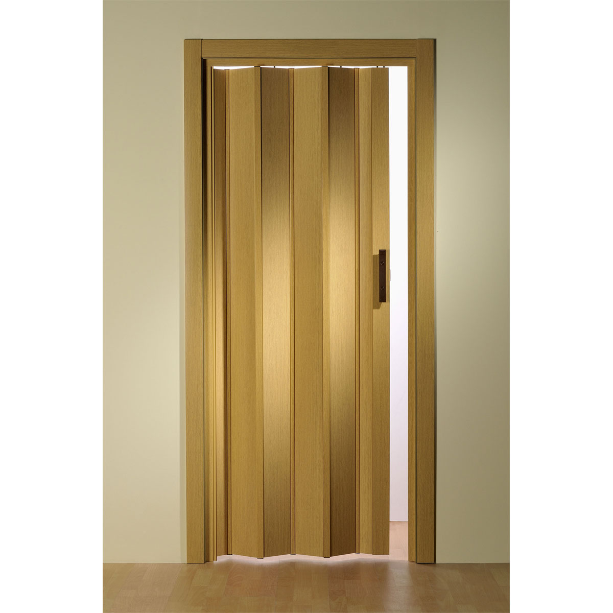 FORTE Kunststoff-Falttür Luciana B 88,5 x H 202 cm Eiche hell