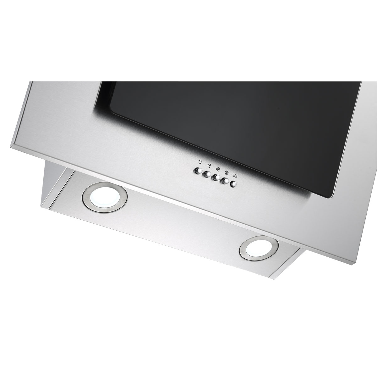 Schraeghaube  CH2060SBM GLAS SCHWARZ Bild 3