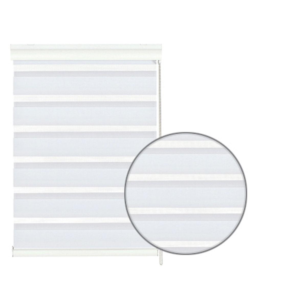 Gardinia Doppelrollo mit weißer Aluminiumkassette weiß Bild 3