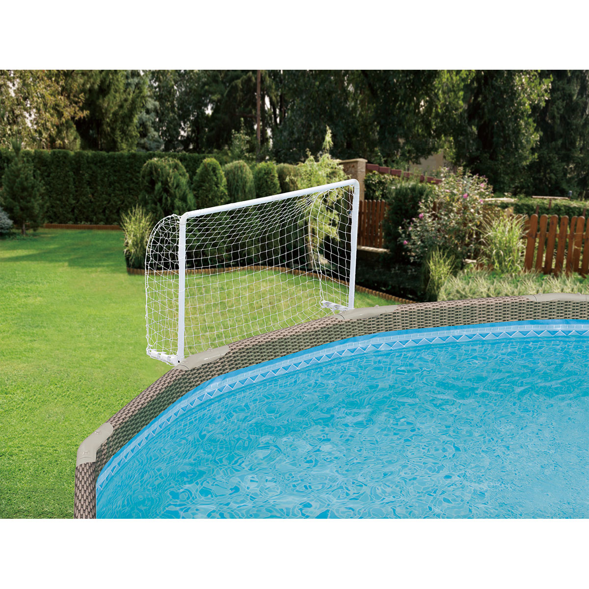 Summer Waves Wasserspielzeug Wasserball inkl. Tor 20x110x95cm Weiß Bild 2