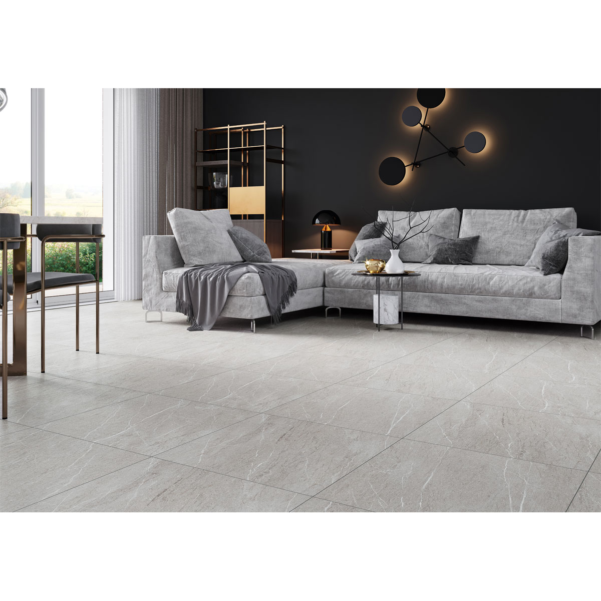 Feinsteinzeug Athens grau matt 60 x 60 cm Bild 2