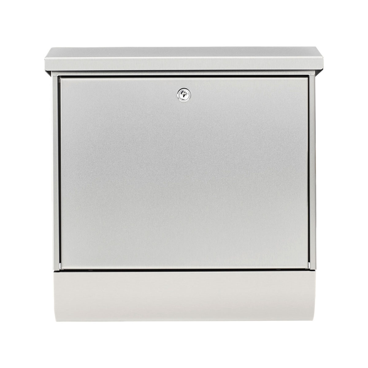 Burg Wächter Briefkasten Inoxstar 4710 mit Zeitungsfach silber