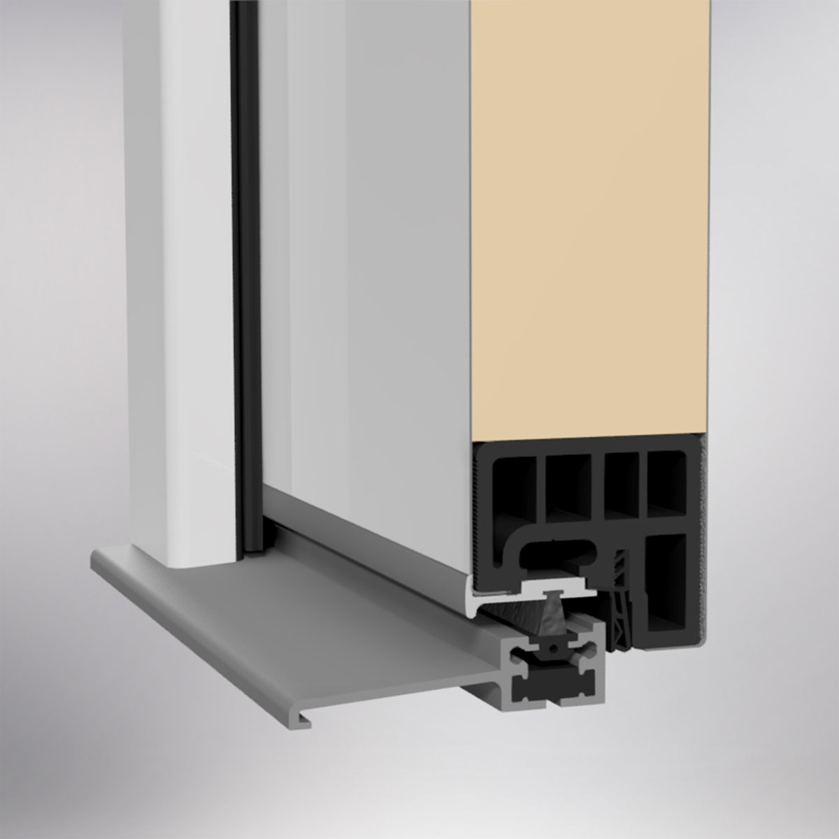 SplenDoor  Premium-Haustür Passivedoor Ribe RC2 energiesparend einbruchsicher weiss 110 x 210 cm rechts Bild 6