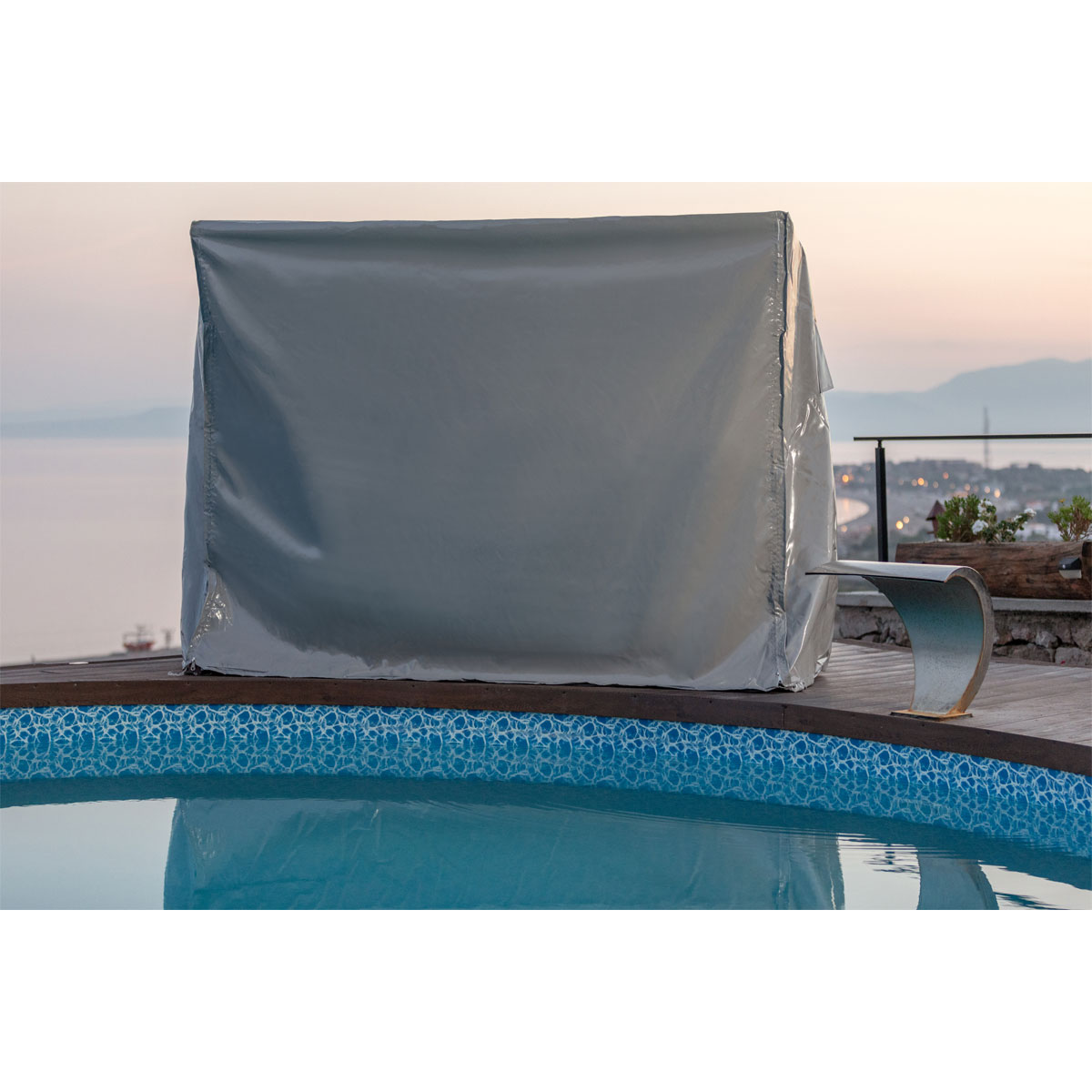 Westmann Hollywoodschaukel Abdeckung Viva 2400 144x214x197cm Grau Bild 2