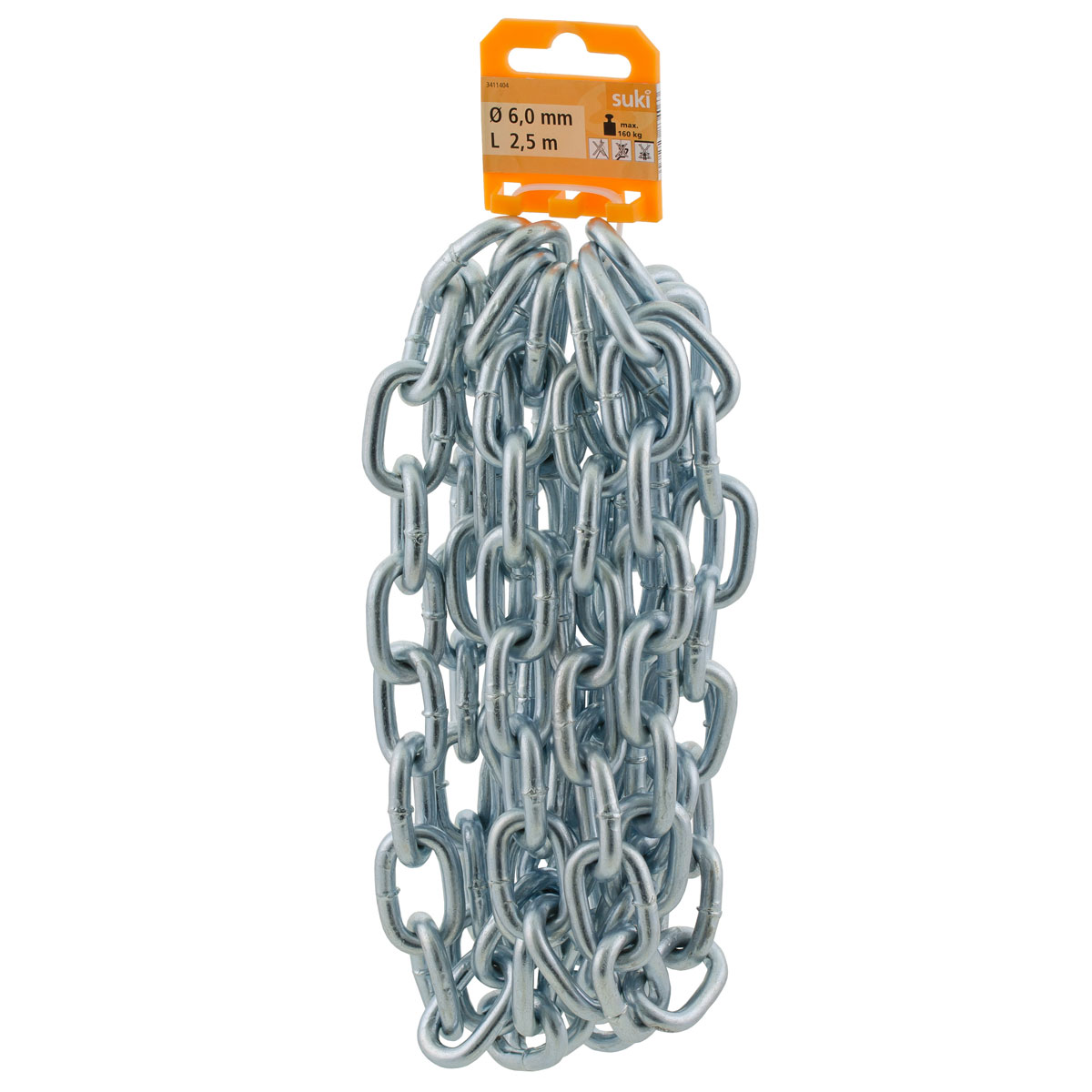 Suki Rundstahlkette Typ A verzinkt 6 mmx2,5m Bild 2