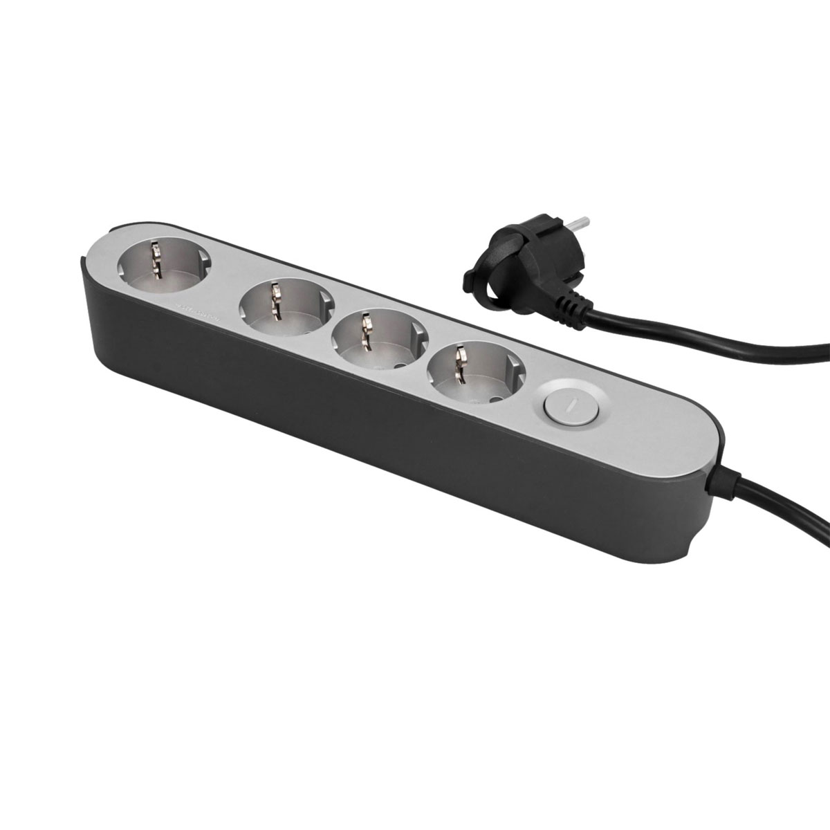 Steckdosenleiste GREENLINE silber/anthrazit Bild 2