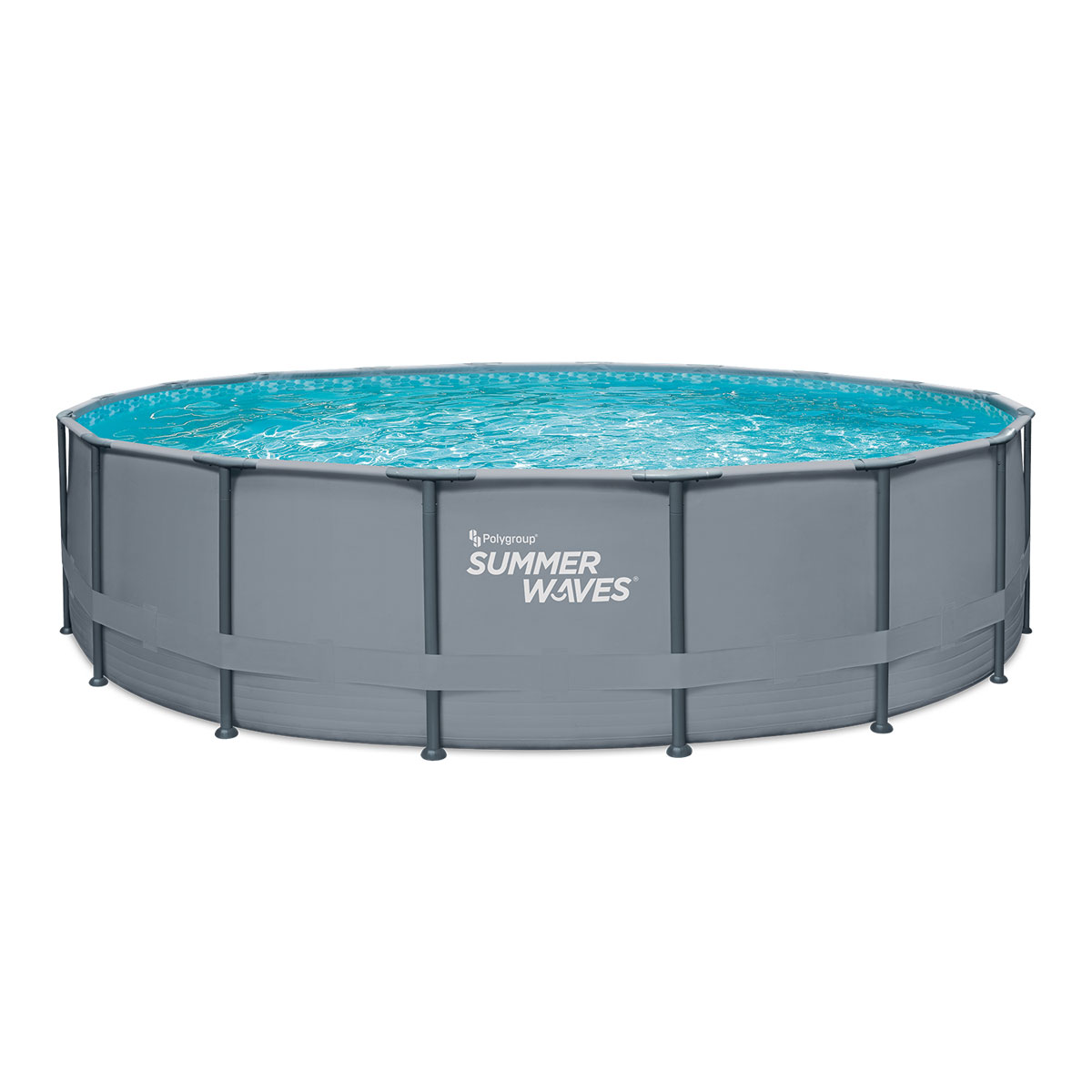 Summer Waves Elite Frame Pool 549x549x132cm Anthrazit