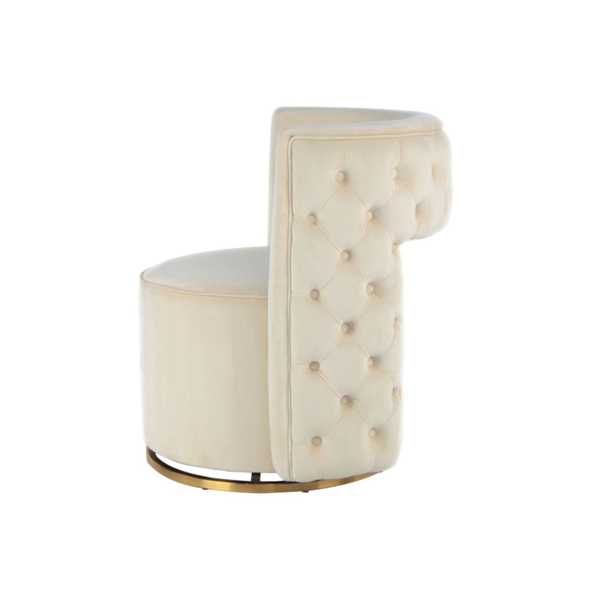 Sessel Drehsessel Beverly 125 creme gold Bild 3