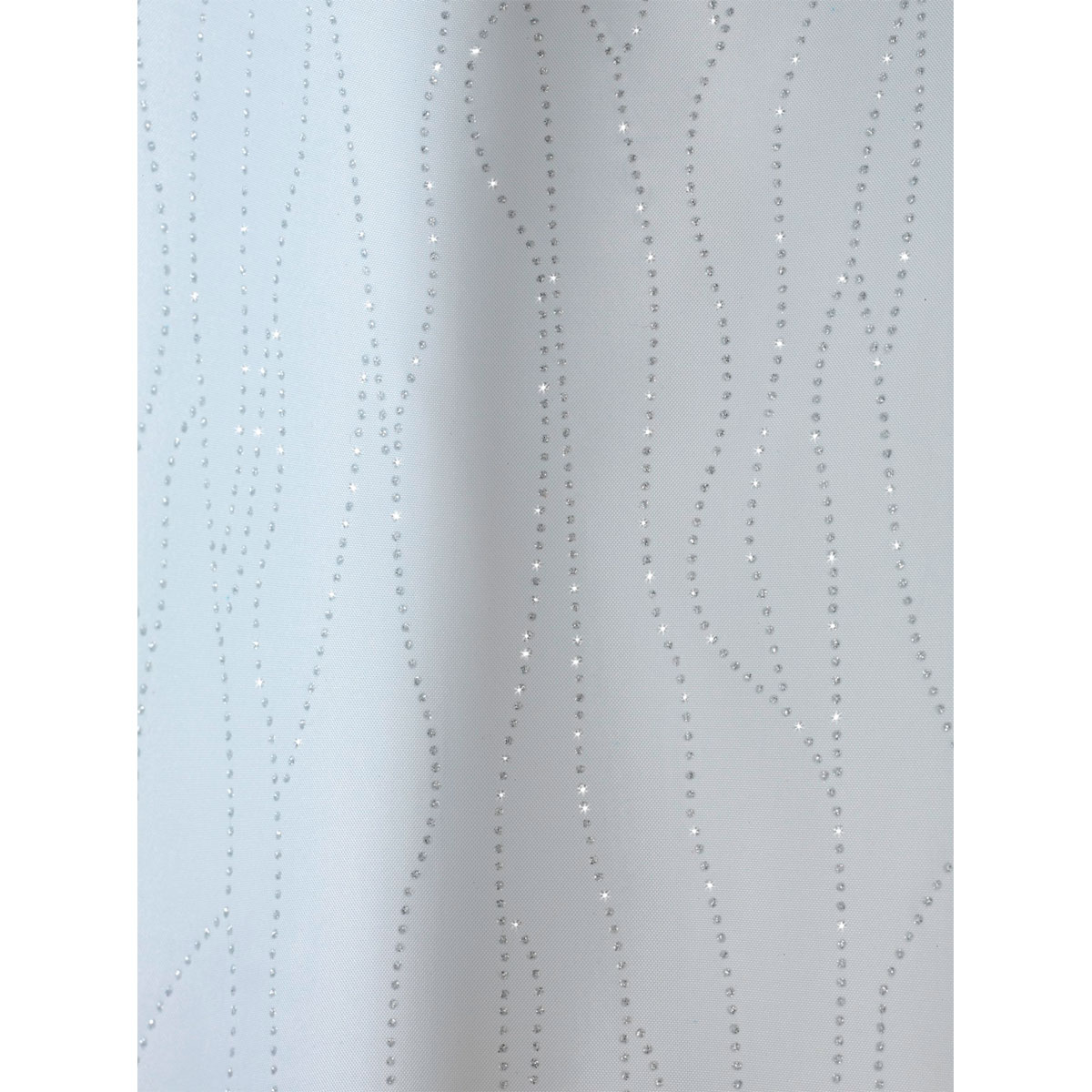 Wenko  Duschvorhang Deluxe Weiß mit glänzenden Applikationen Textil Polyester 180 x 200 cm waschbar Bild 3