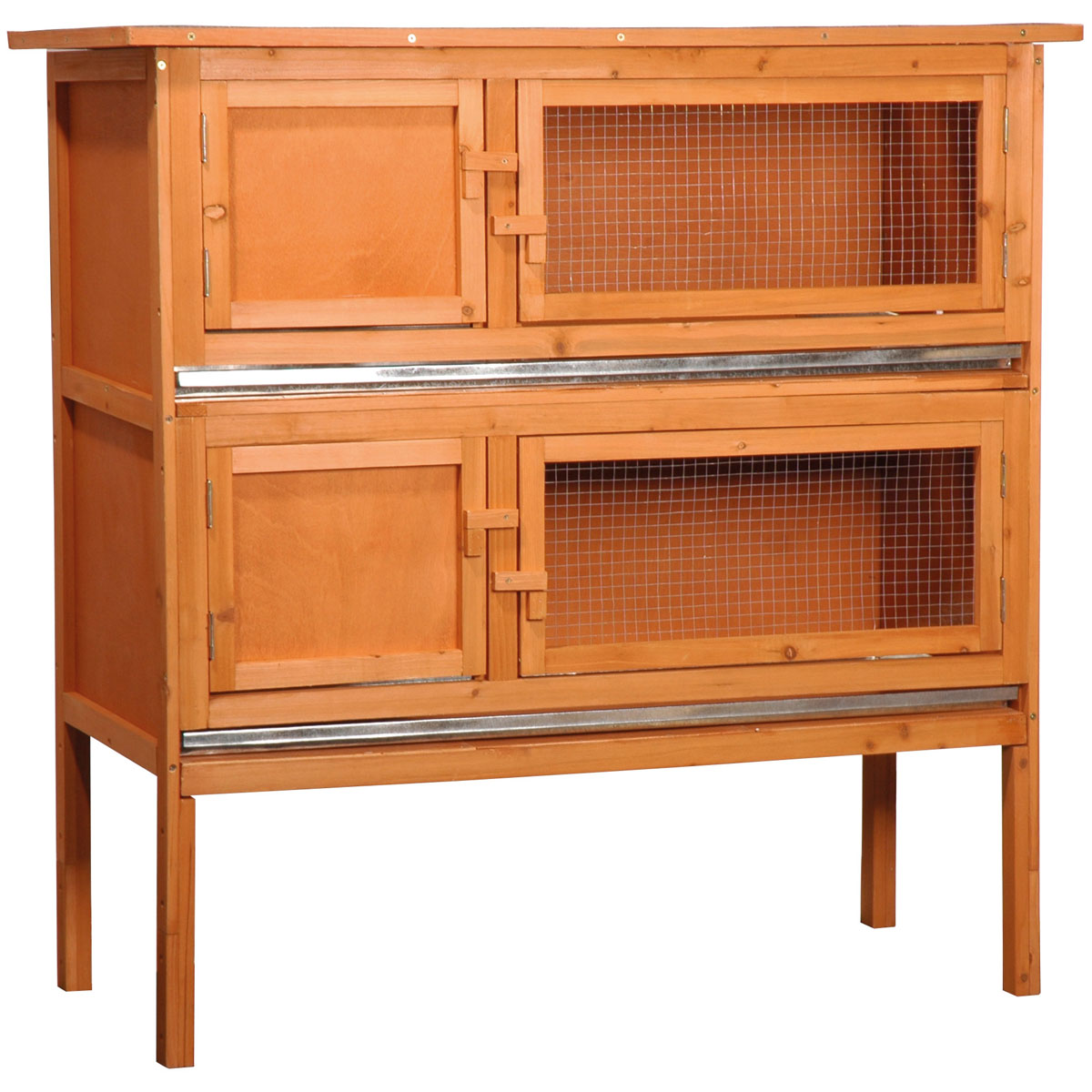 dobar Kaninchenstall XL 116 x 115 x 45 cm grün