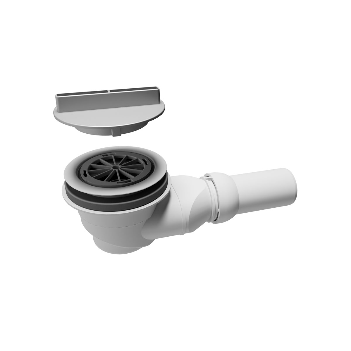 Schulte Ablauf waagerecht ExpressPlus für DWM-Tec Duschwannen