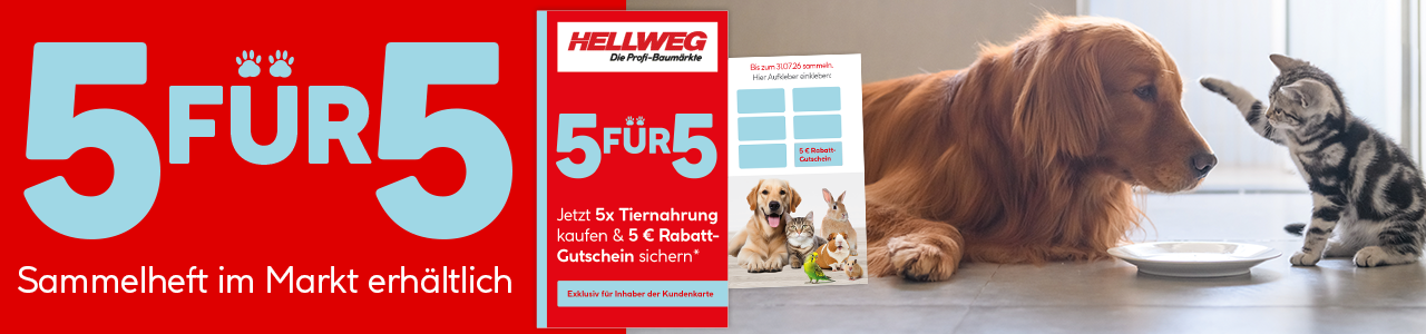 Werbebanner Tiernahrungssammelheft Aktion