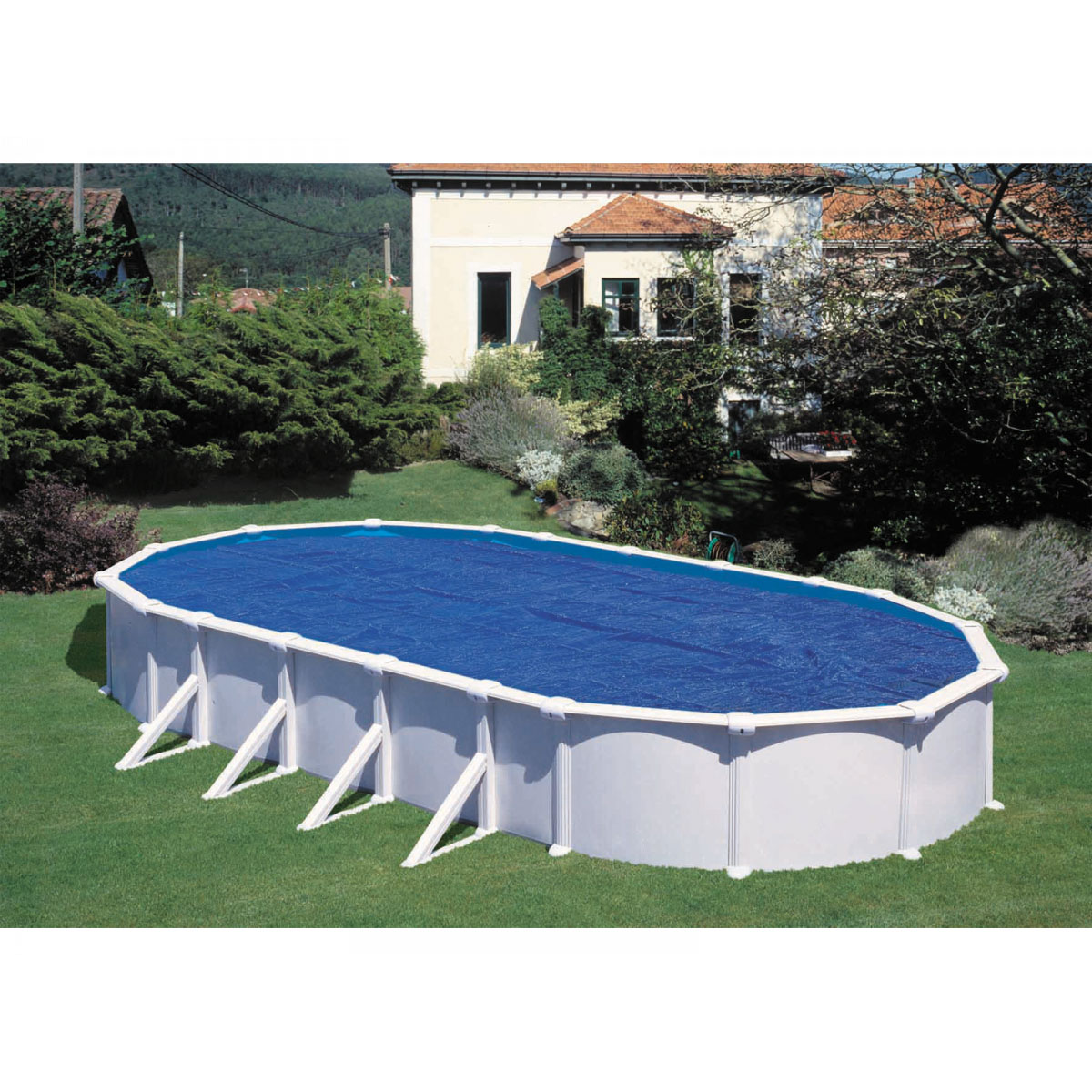 Thermoabdeckplane oval 610 x 375 cm anti UVA Bild 1