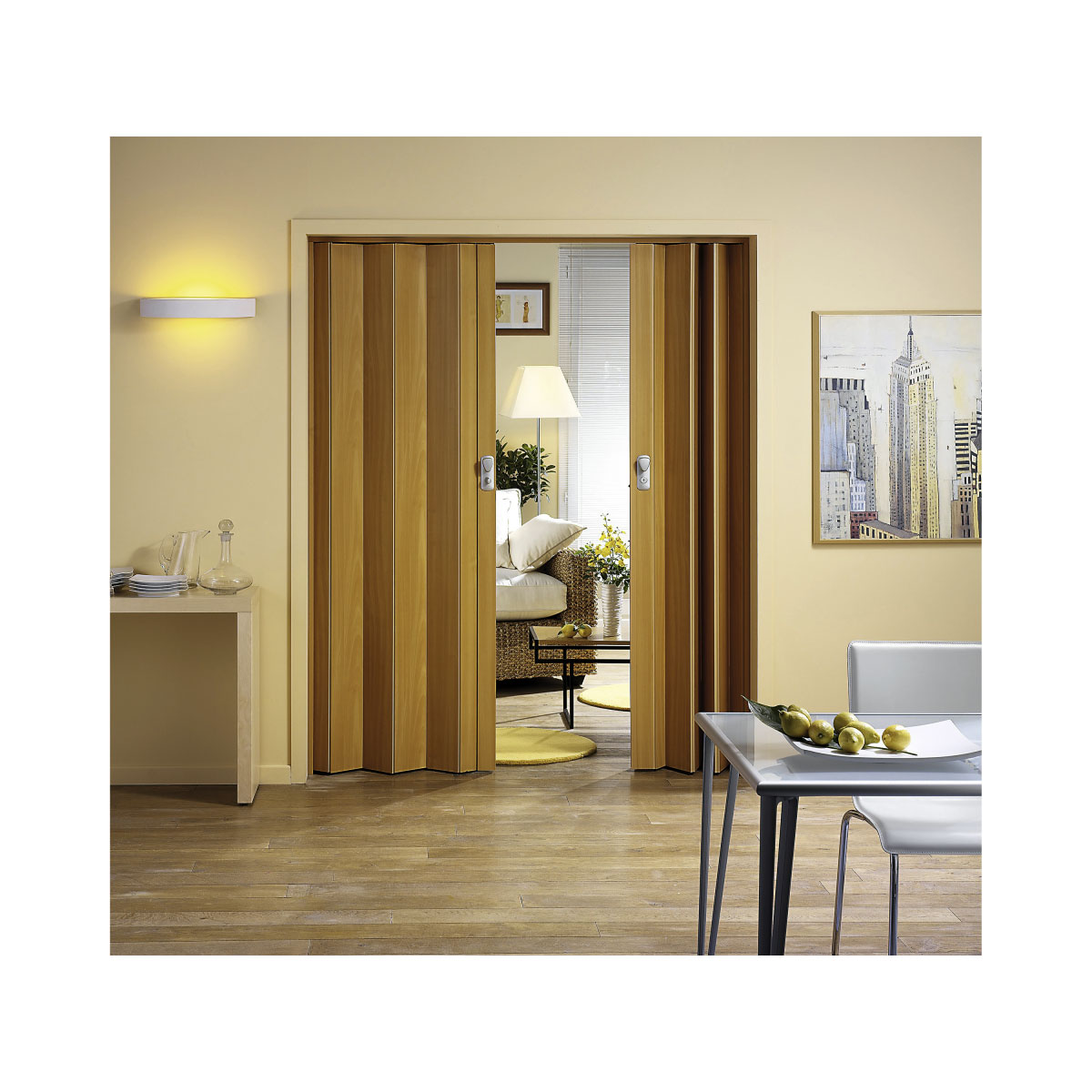 Grosfillex Falttür Spacy Kirschbaum Bild 3