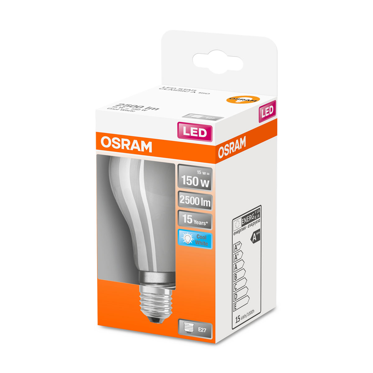 Osram LED-Glühlampe E27 150W neutralweiß matt Bild 2
