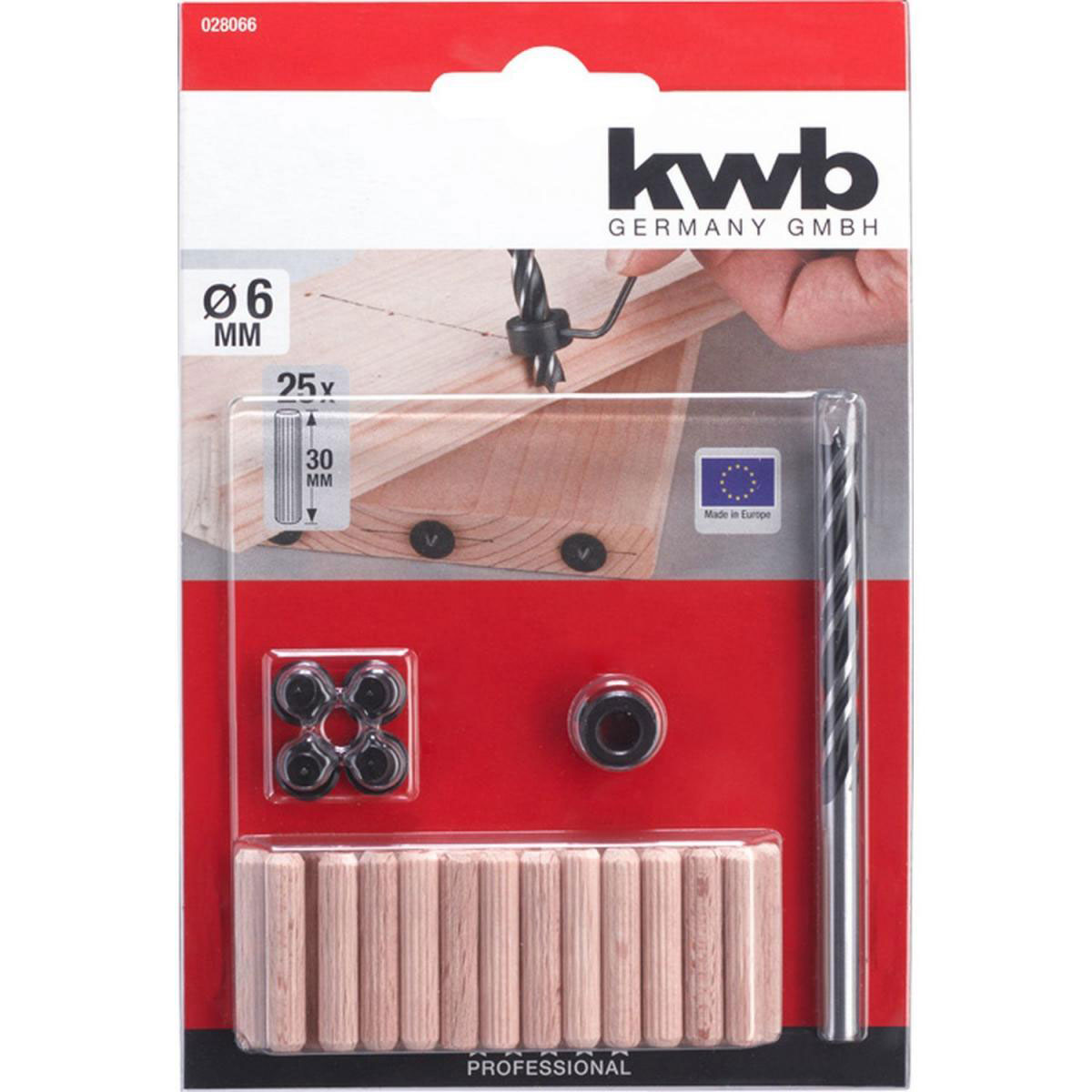 kwb  Bohr- und Dübel-Satz 31 teilig Durchmesser 6 mm Bild 2