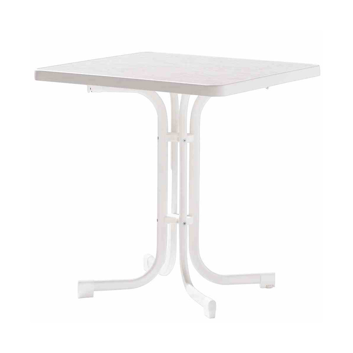 Boulevard-Klapptisch 70 x 70 x 72 cm weiß Bild 1