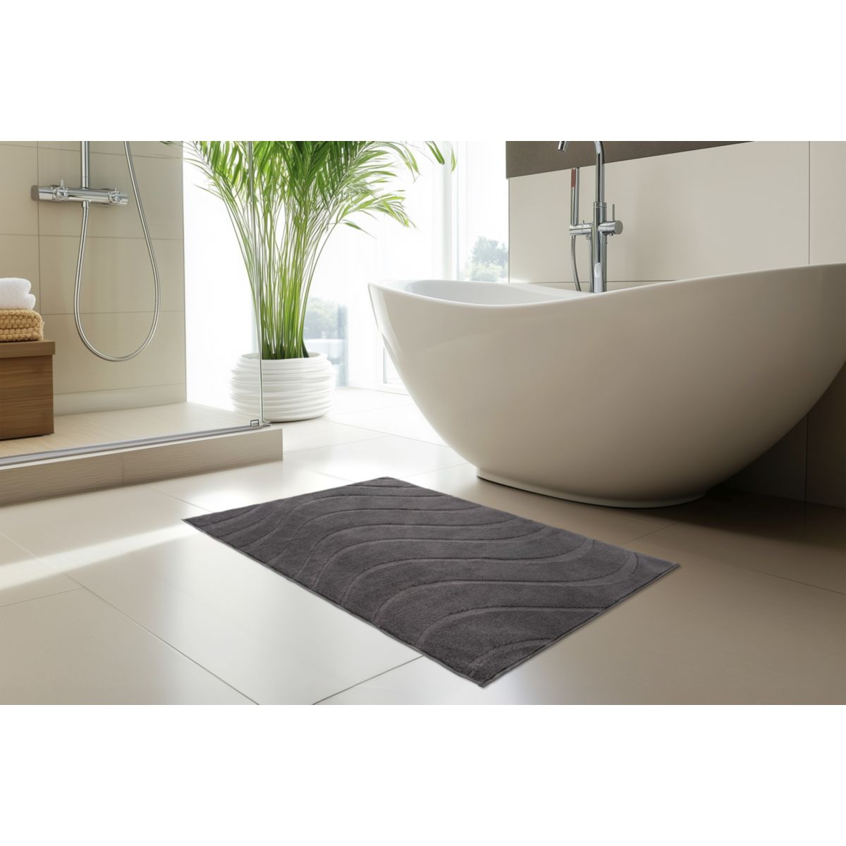 Badematte Ocean Touch 425 grau 40 x 60 cm Bild 3